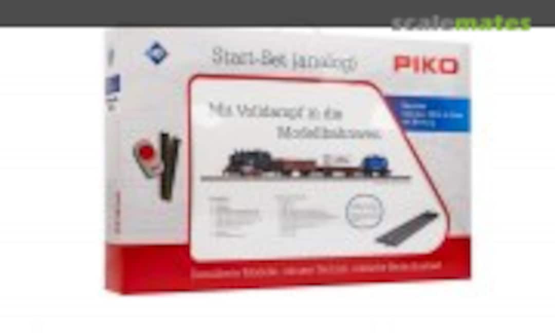 Start-Set mit Bettung Güterzug DC Neu (Piko 57113)