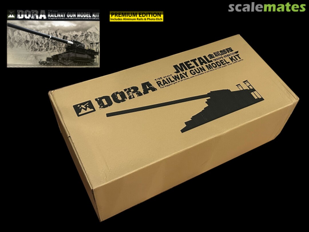 Boxart WWII German 80cm Super Heavy Railway Gun DORA SA35001 Soar Art Workshop
