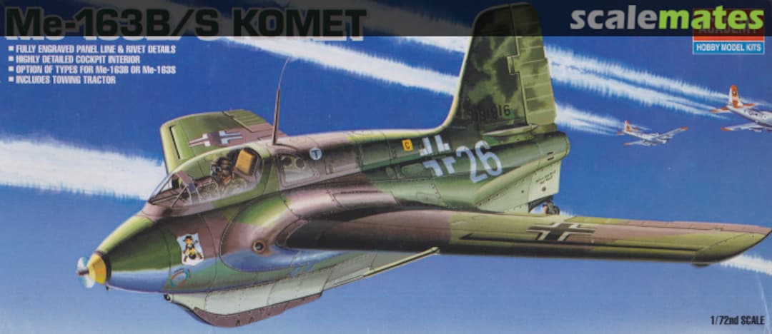 Boxart Me-163B/S Komet 1673 Academy