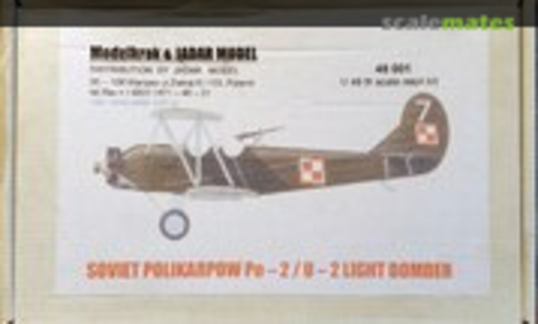 1:48 Soviet Polikarpow Po-2 / U-2 Light Bomber (Jadar-Model 48 001)
