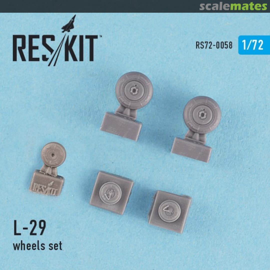 Boxart L-29 Delfin - wheel set RS72-0058 ResKit Boxart L-29 Delfin - wheel set RS72-0058 ResKit