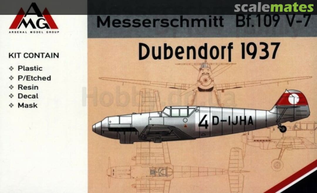 Boxart Messerschmitt Bf.109 V-7 72413 AMG Boxart Messerschmitt Bf.109 V-7 72413 AMG