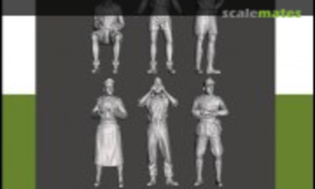 1:72 WWII German D.A.K. Rommel & Panzer III Tank Crew (Mironious Models MM72006) MM72006