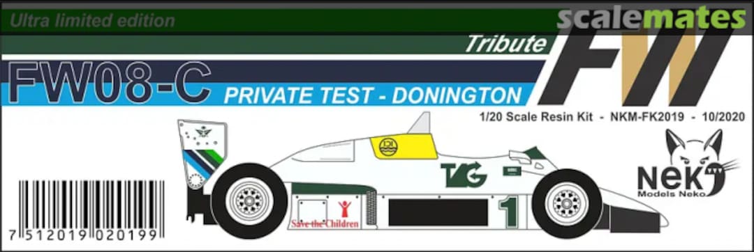 Boxart Williams FW08C NKM-FK2019 Neko Models Boxart Williams FW08C NKM-FK2019 Neko Models
