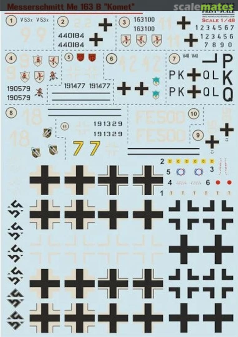 Boxart Messerschmitt Me 163 B "Komet" 48-216 Print Scale