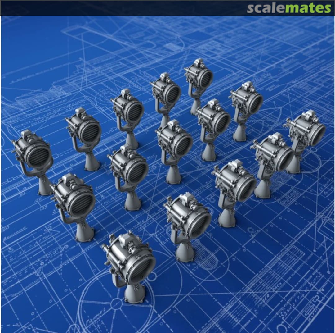 Boxart 20” Searchlight Projectors Mk.IV (Patt. No. 170A) MM0772P Micro Master