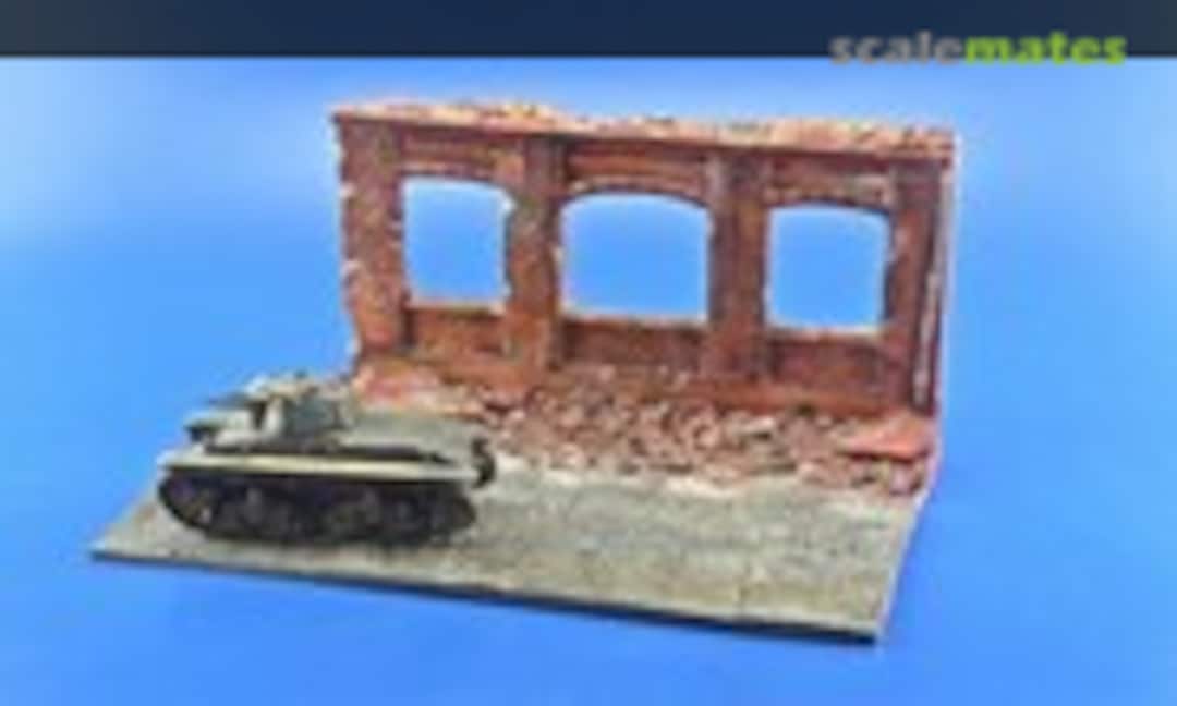 1:72 Ruined Factory Military Scale Model Display Base (ReDogUK R6) R6