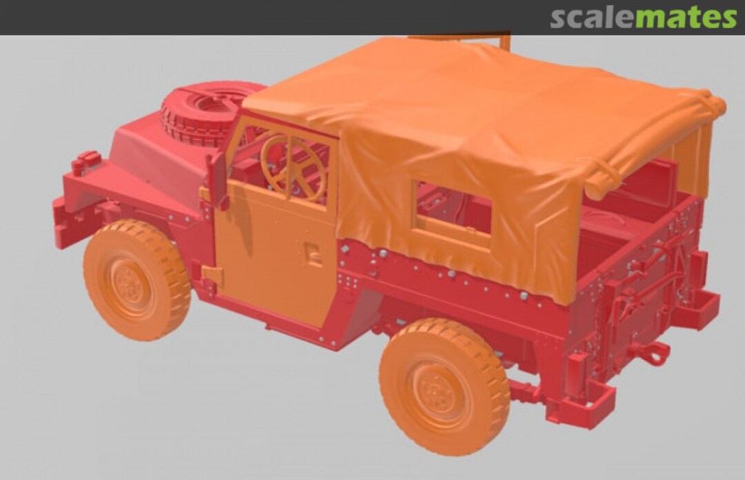 Boxart Nederlands lichtgewicht terrein voertuig. Sylly's Mini Models Boxart Nederlands lichtgewicht terrein voertuig. Sylly's Mini Models