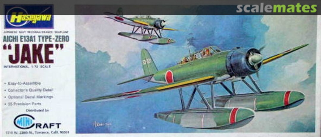 Boxart Aichi E13A1 Type-Zero "Jake" JS-056 Minicraft Hasegawa Boxart Aichi E13A1 Type-Zero "Jake" JS-056 Minicraft Hasegawa