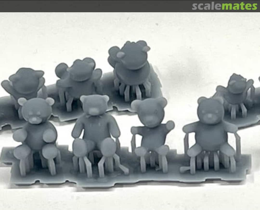 Boxart Teddybears - 4 types - 4 pieces 25091001 EMP3d Boxart Teddybears - 4 types - 4 pieces 25091001 EMP3d