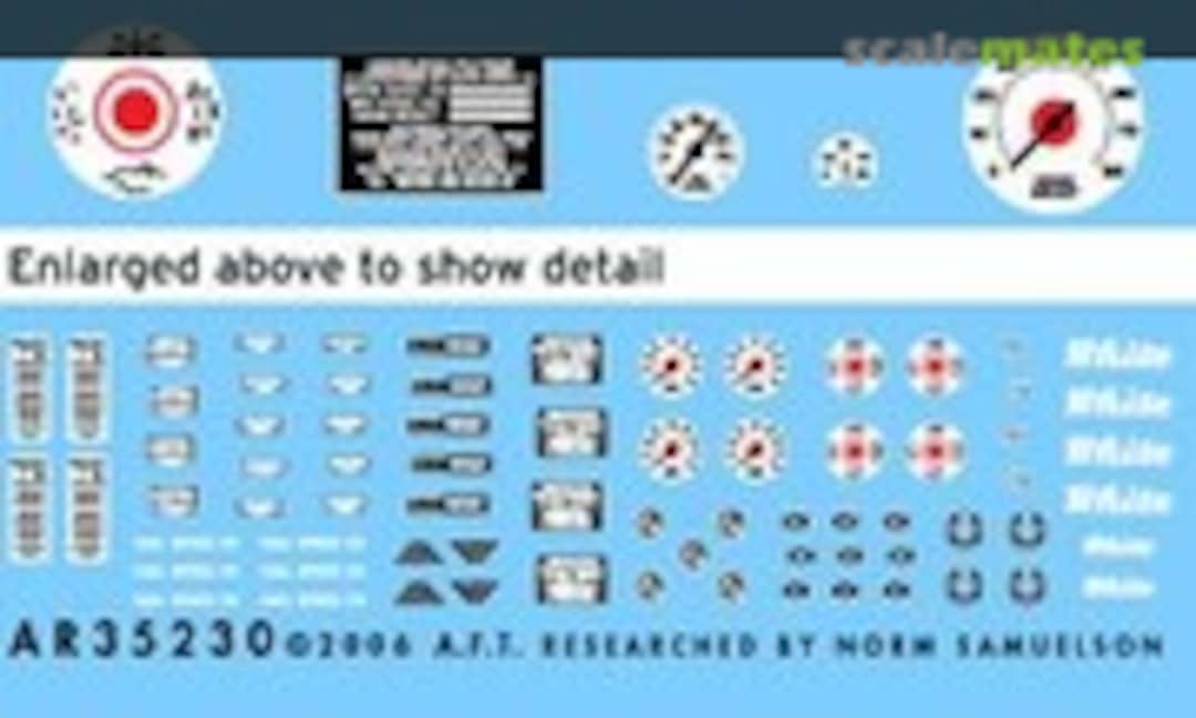 1:35 M2/M3 halftrack instruments and placards (Archer AR35230)
