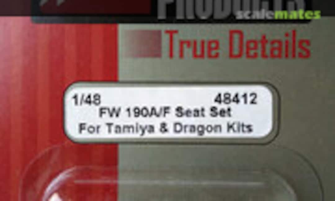 1:48 Fw190A/F Seat Set (True Details 48412) 48412