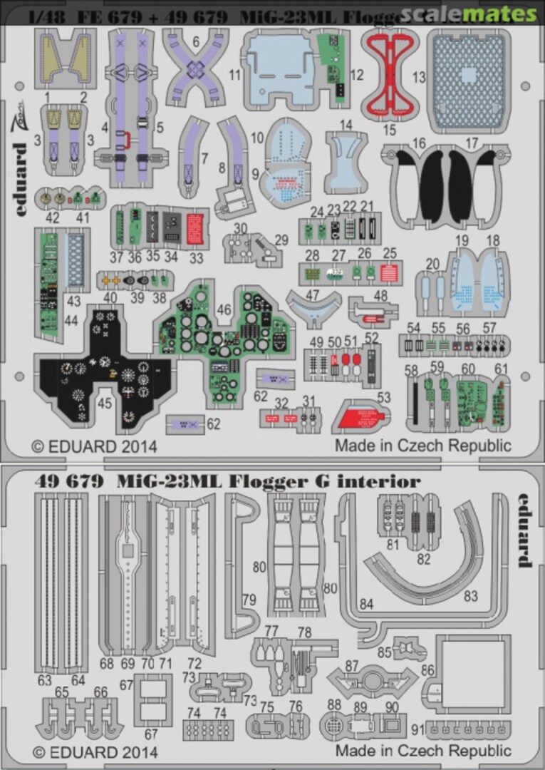 Boxart MiG-23ML Flogger-G - Interior S. A. 49679 Eduard Boxart MiG-23ML Flogger-G - Interior S. A. 49679 Eduard