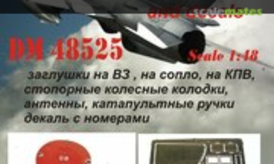 1:48 MiG-21: exhaust & intake covers and decals (DANmodels DM48525) DM48525