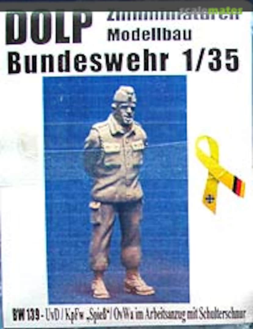 Boxart UvD/KpFw "Spieß"/OvWa in Arbeitsanzug mit Schulterschnur BW 139 DOLP-Modellbau Boxart UvD/KpFw "Spieß"/OvWa in Arbeitsanzug mit Schulterschnur BW 139 DOLP-Modellbau