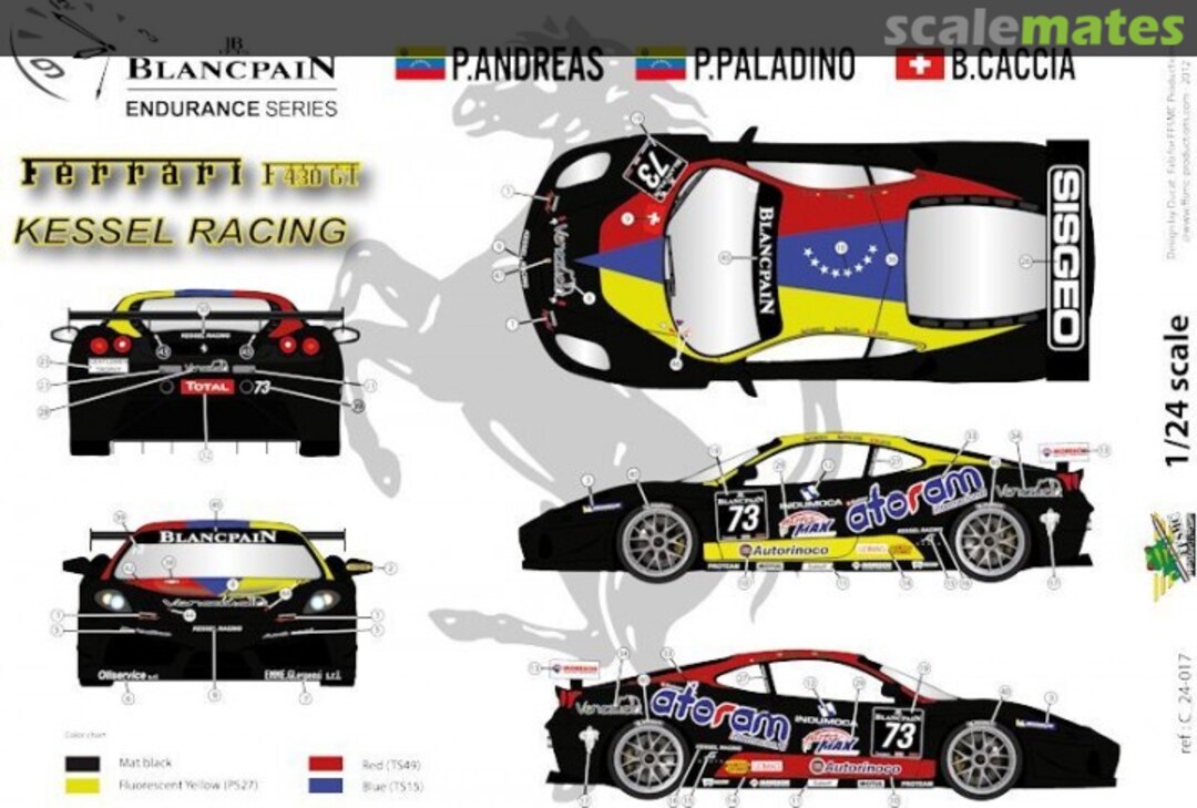 Boxart Ferrari F430 "atoram" C 24-017 FFSMC Productions Boxart Ferrari F430 "atoram" C 24-017 FFSMC Productions