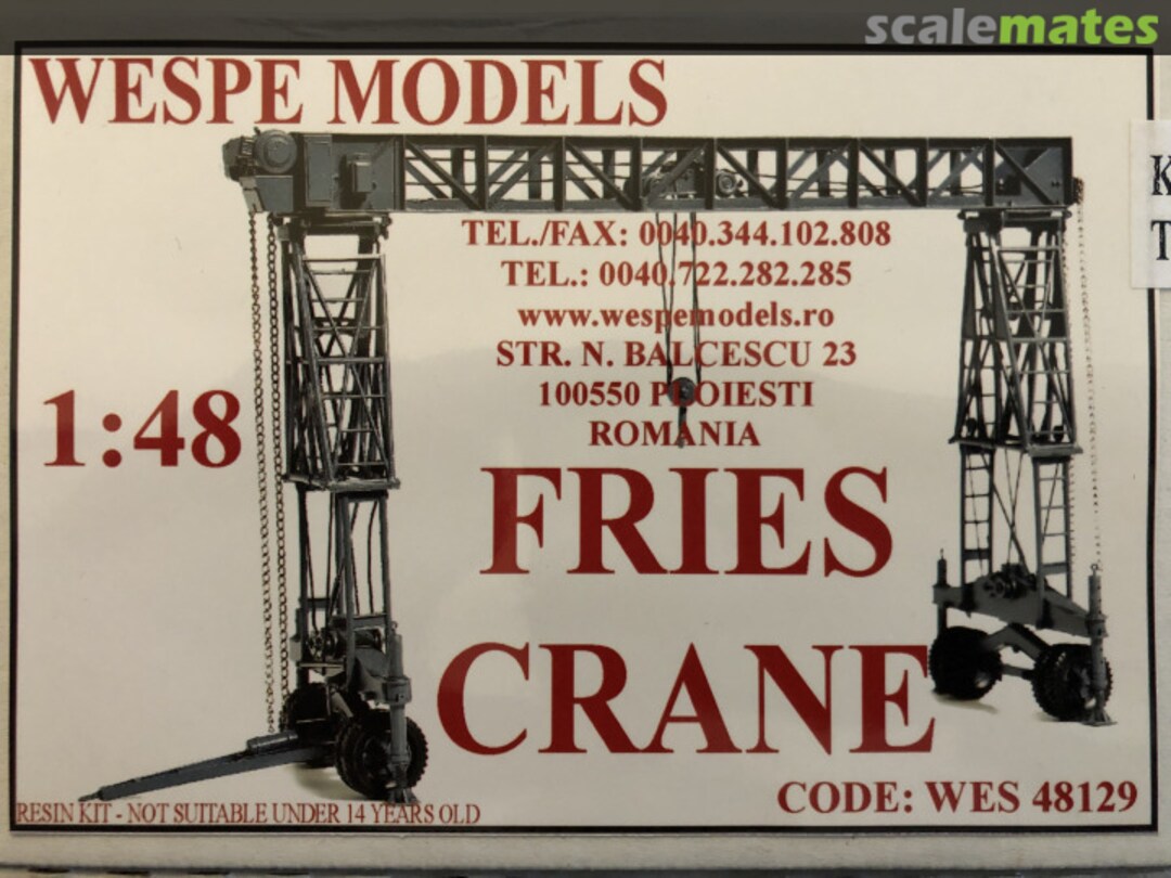 Boxart Fries Crane WES 48129 Wespe Models Boxart Fries Crane WES 48129 Wespe Models