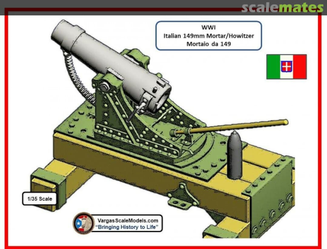 Boxart 149mm Mortar/Howitzer R3D-017 Vargas Scale Models Boxart 149mm Mortar/Howitzer R3D-017 Vargas Scale Models