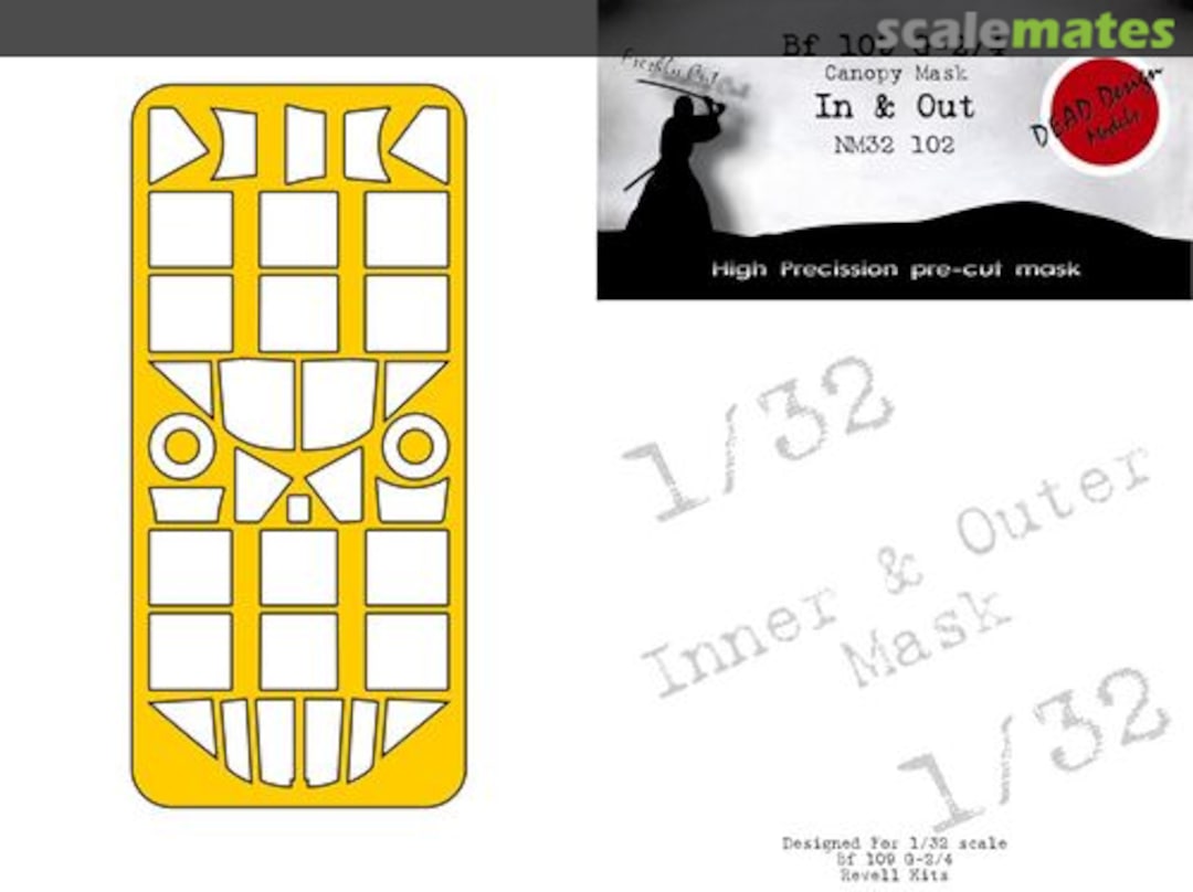 Boxart Messerschmitt Bf 109 G-2 / G-4 - In & Out Canopy Mask NM32102 DEAD Design Models Boxart Messerschmitt Bf 109 G-2 / G-4 - In & Out Canopy Mask NM32102 DEAD Design Models