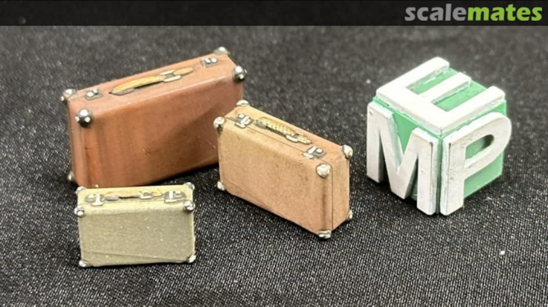 Boxart Retro suitcases - 3 different types 25091007 EMP3d Boxart Retro suitcases - 3 different types 25091007 EMP3d