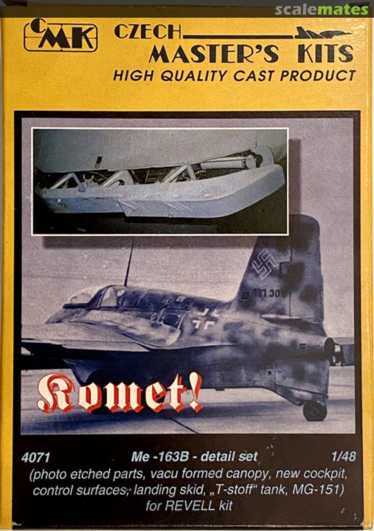 Boxart 4071 Me 163B Komet Detail Set 4071 CMK Boxart 4071 Me 163B Komet Detail Set 4071 CMK