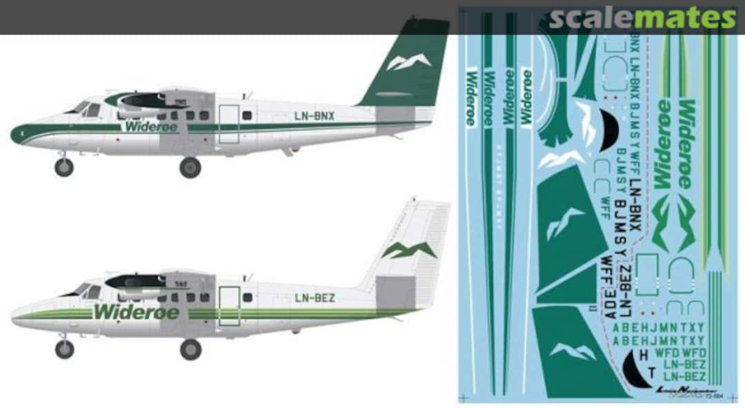 Boxart de Havilland Canada DHC-6 Twin Otter LN-72-504 Lima November Decals Boxart de Havilland Canada DHC-6 Twin Otter LN-72-504 Lima November Decals