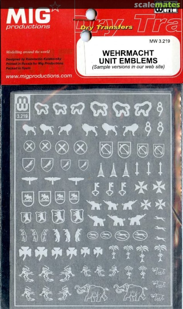 Boxart Wehrmacht Unit Emblems MW 3.219 MIG Productions Boxart Wehrmacht Unit Emblems MW 3.219 MIG Productions