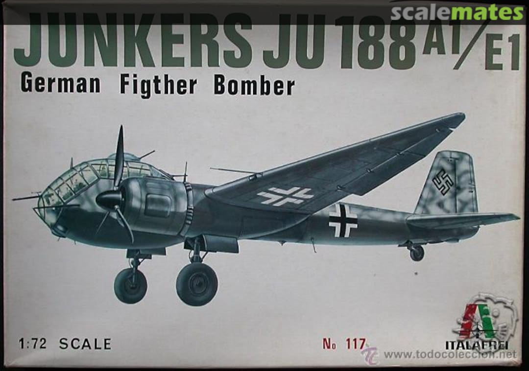 Boxart Junkers Ju 188 A1/E1 117 Italaerei Boxart Junkers Ju 188 A1/E1 117 Italaerei