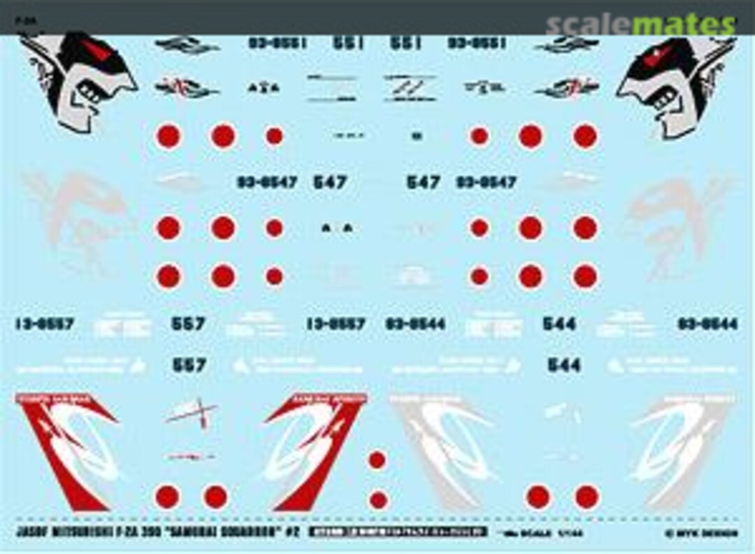 Boxart JASDF Mitsubishi F-2A 3SQ `Samurai Squadron`#2 A-384 MYK Design Boxart JASDF Mitsubishi F-2A 3SQ `Samurai Squadron`#2 A-384 MYK Design
