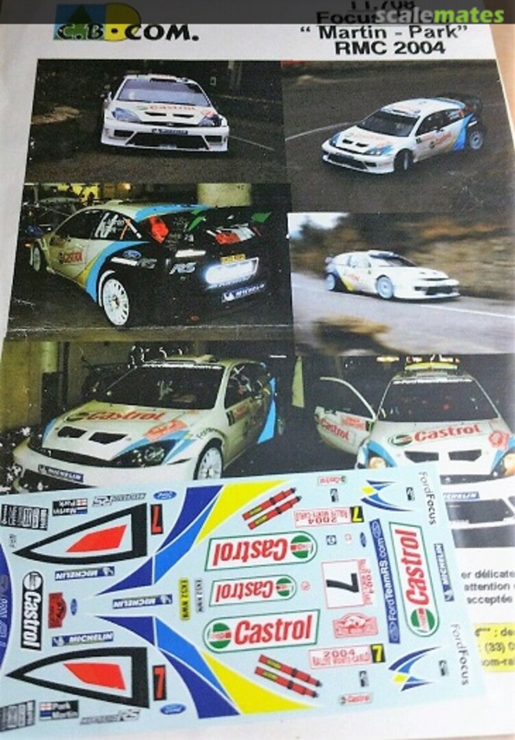 Boxart Ford Focus RS WRC '03 (EK52 NWN) "Castrol" MC´04 #7 Märtin/Park TT708 TIP-TOP Boxart Ford Focus RS WRC '03 (EK52 NWN) "Castrol" MC´04 #7 Märtin/Park TT708 TIP-TOP
