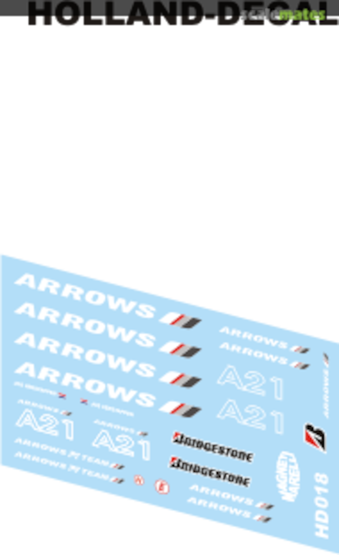 Boxart Arrows-Supertec A21 "ARROWS" HD018 Holland-Decal Boxart Arrows-Supertec A21 "ARROWS" HD018 Holland-Decal