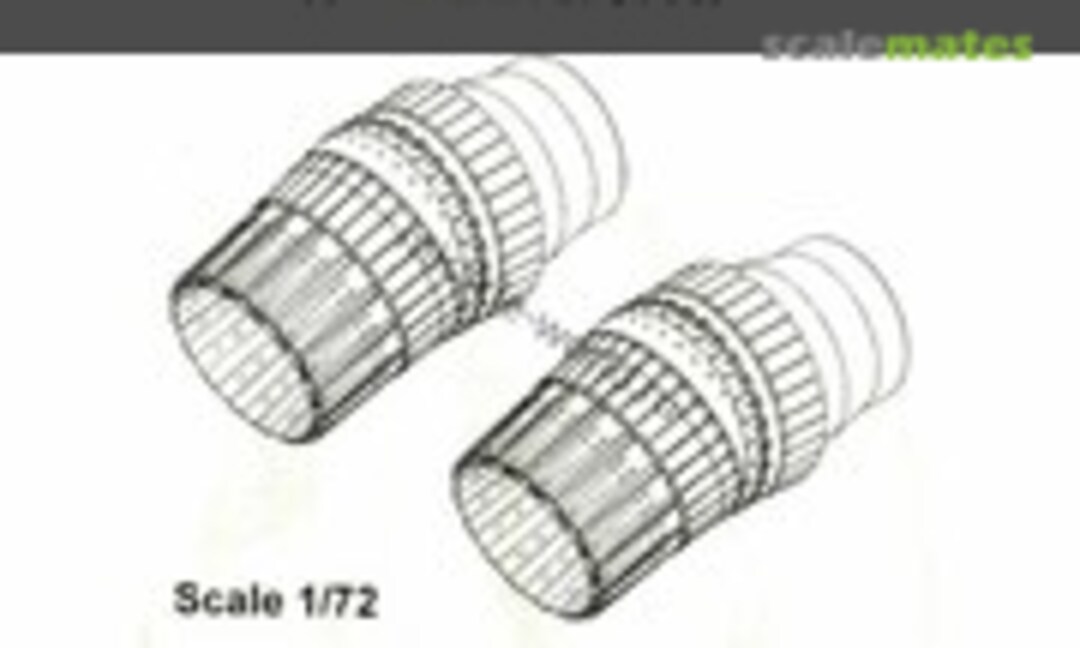 1:72 Su-30SM aircraft AL-31FP exhaust nozzles set. (Amigo Models 72030)