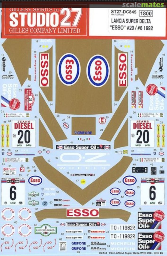 Boxart Lancia Super Delta WRC ST27-DC845 Studio27 Boxart Lancia Super Delta WRC ST27-DC845 Studio27