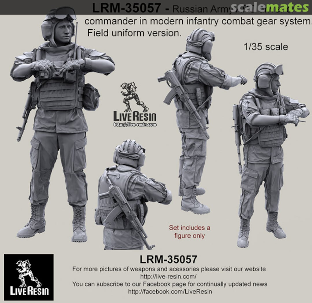 Boxart Russian Army APC driver or commander in modern infantry combat gear system set 10 LRM 35057 Live Resin Boxart Russian Army APC driver or commander in modern infantry combat gear system set 10 LRM 35057 Live Resin
