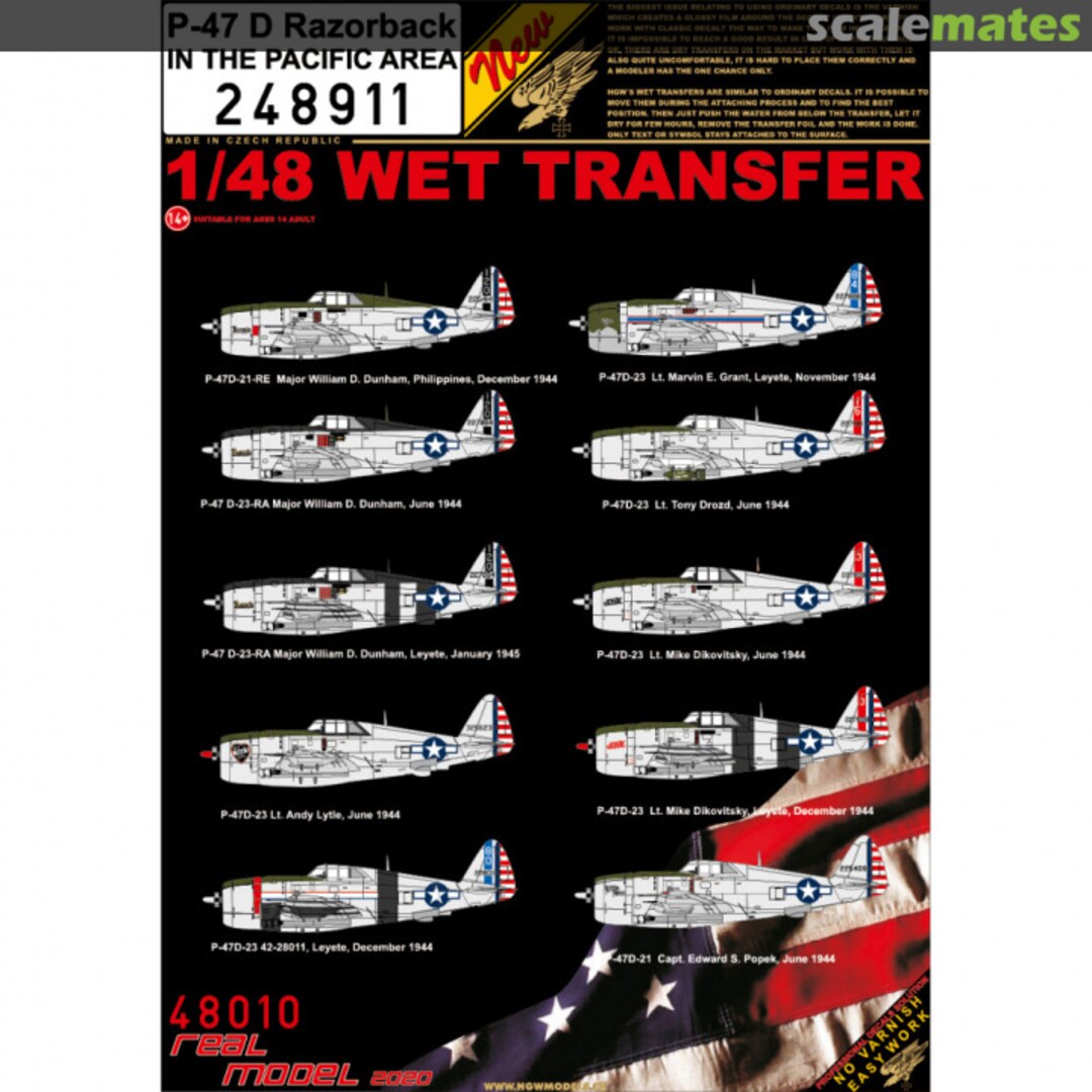 Boxart P-47D Razorback in the Pacific 248911 HGW Models Boxart P-47D Razorback in the Pacific 248911 HGW Models