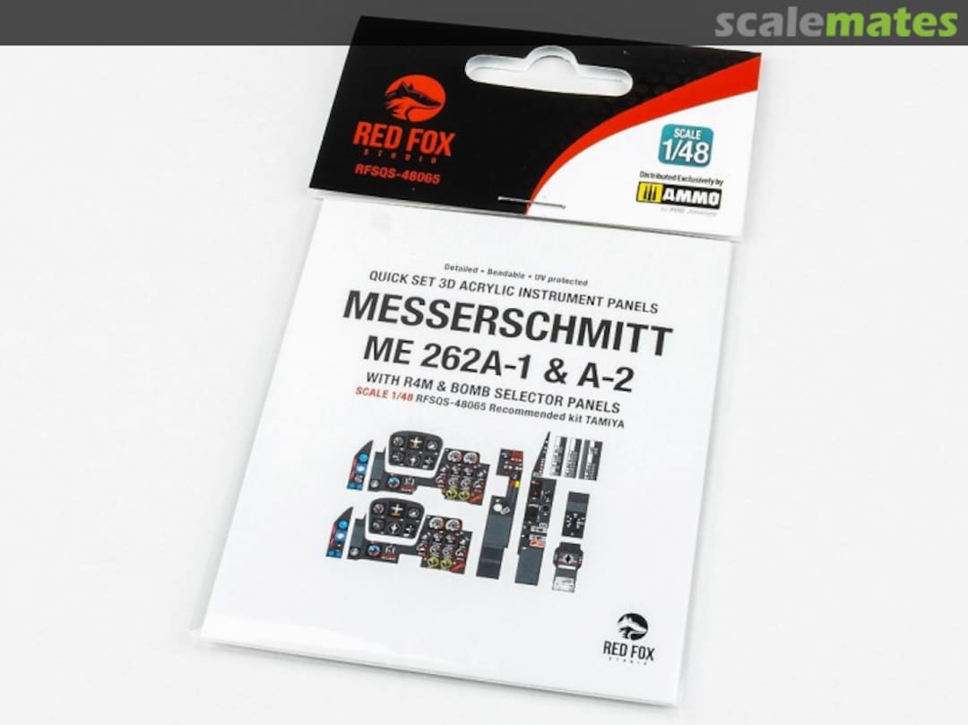 Boxart Messerschmitt Me 262A-1/A-2 with R4M & Bomb Selector panel RFSQS-48065 Red Fox Studio Boxart Messerschmitt Me 262A-1/A-2 with R4M & Bomb Selector panel RFSQS-48065 Red Fox Studio