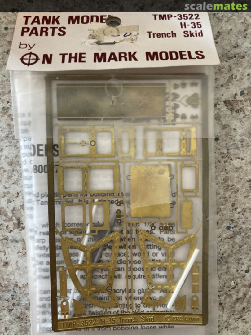 Boxart Hotchkiss H35 Trench Skid TMP-3522 On the Mark Models Boxart Hotchkiss H35 Trench Skid TMP-3522 On the Mark Models