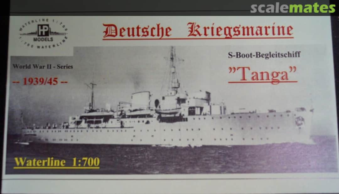 Boxart S-Boot Begleitschiff "Tanga" WW II-WL-G- HP-Models Boxart S-Boot Begleitschiff "Tanga" WW II-WL-G- HP-Models