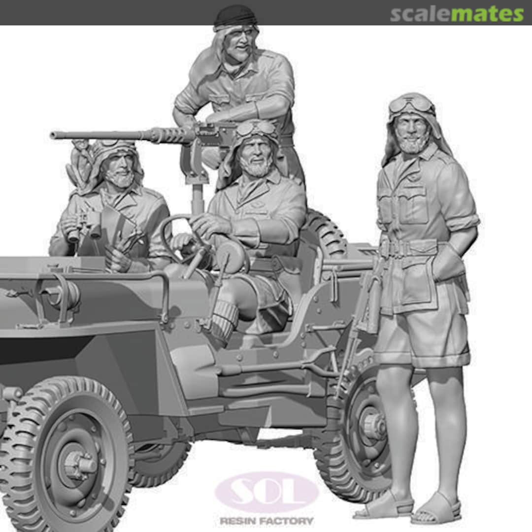 Boxart SAS 1/4 Ton Patrol Car Crew MM632 SOL Boxart SAS 1/4 Ton Patrol Car Crew MM632 SOL