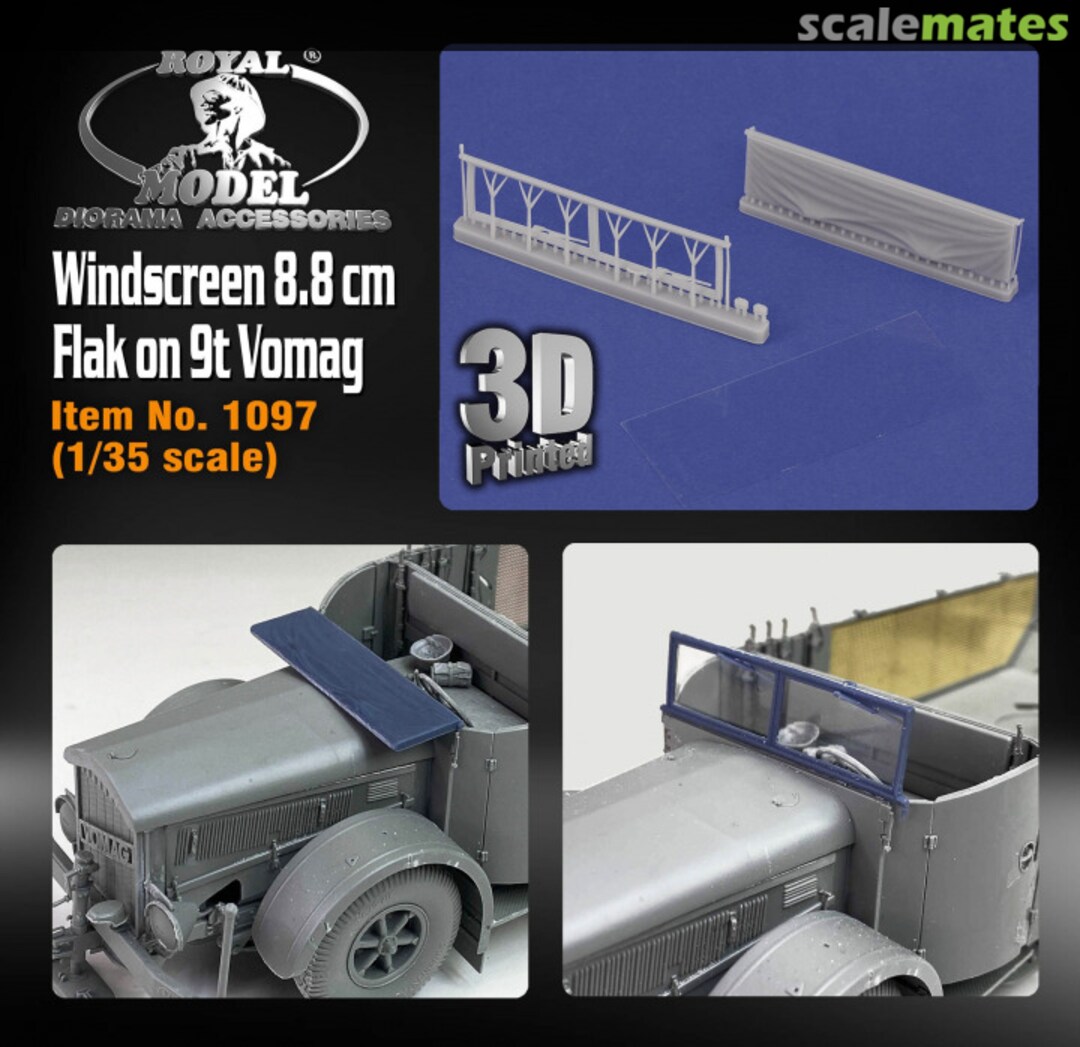 Boxart Windscreen 8,8cm Flak on 9t Vomag 1097 Royal Model Boxart Windscreen 8,8cm Flak on 9t Vomag 1097 Royal Model