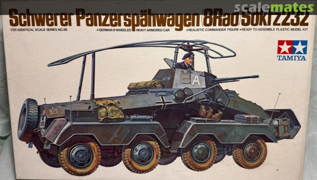 Boxart Schwerer Panzerspähwagen (8-Rad) Sd.Kfz. 232 MM136 Tamiya Boxart Schwerer Panzerspähwagen (8-Rad) Sd.Kfz. 232 MM136 Tamiya