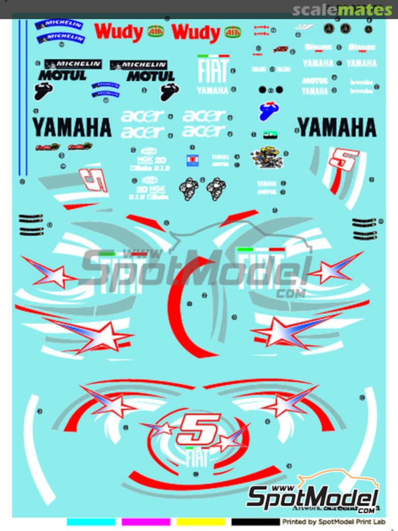 Boxart Yamaha YZR-M1 sponsored by Motul #5 PLB2-889600 Print Lab Decals Boxart Yamaha YZR-M1 sponsored by Motul #5 PLB2-889600 Print Lab Decals