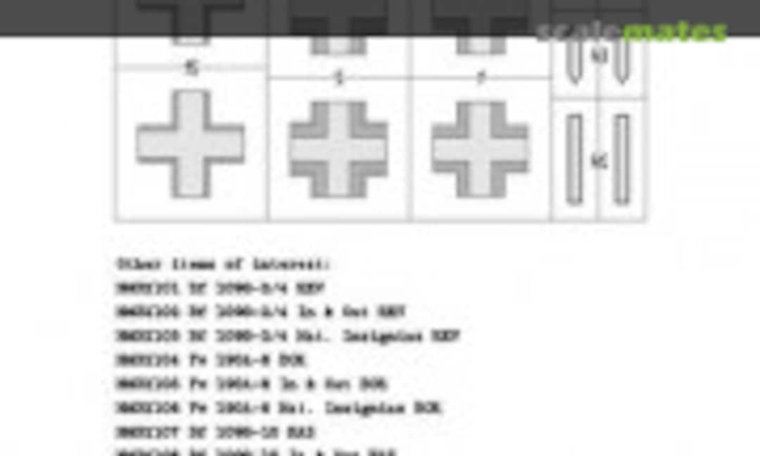 1:32 Messerschmitt Bf 109 G-2 / G-4 - National Insignias (DEAD Design Models NM32103) NM32103