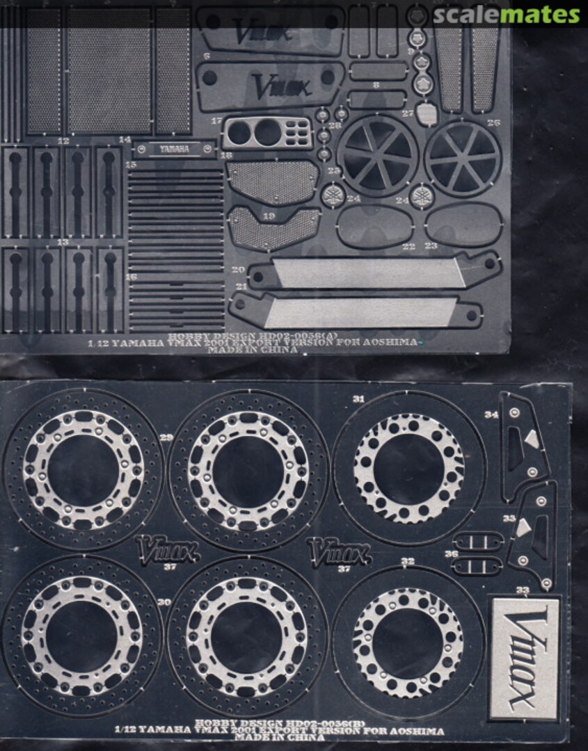 Boxart Yamaha Vmax 2001 Export Aoshima HD02-0056 Hobby Design