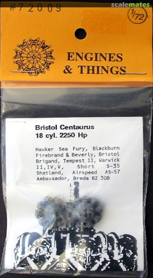 Boxart Bristol Centaurus 18 cyl. 2250 Hp 72009 Engines & Things Boxart Bristol Centaurus 18 cyl. 2250 Hp 72009 Engines & Things