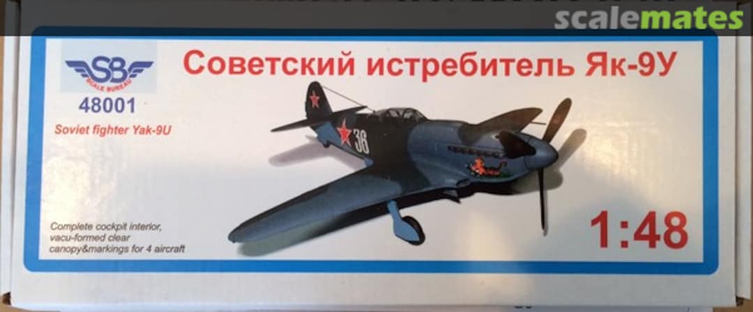 Boxart Yak-9U 48001 Scale Bureau