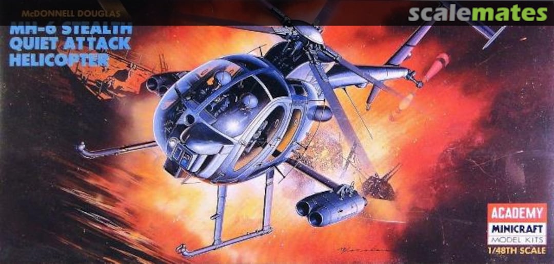 Boxart MH-6 Stealth Quiet Attack Helicopter 01691 Academy/Minicraft Boxart MH-6 Stealth Quiet Attack Helicopter 01691 Academy/Minicraft