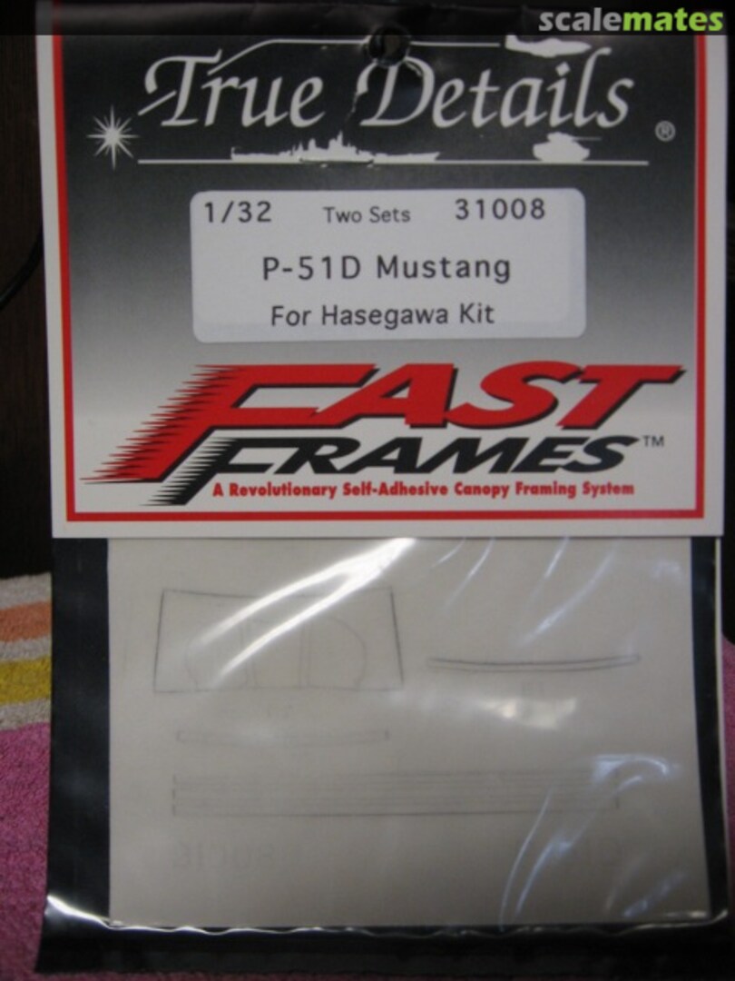Boxart P-51D Mustang Fast Frame 31008 True Details Boxart P-51D Mustang Fast Frame 31008 True Details