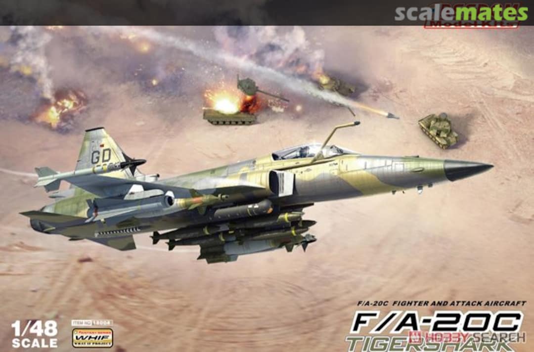 Boxart F/A-20C Tigershark 18004 Freedom Model Kits Boxart F/A-20C Tigershark 18004 Freedom Model Kits