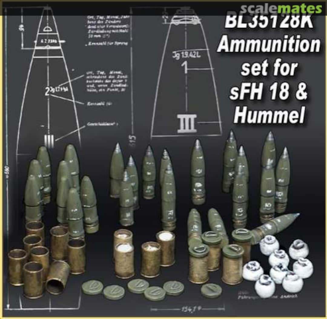 Boxart AMMO Set for SFH18 - HUMMEL BL35128K Blast Models Boxart AMMO Set for SFH18 - HUMMEL BL35128K Blast Models